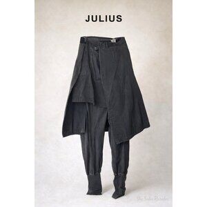 JULIUS Resonance Cotton Skirt Pants Black Size4 US32/33 Made in Japan Drkshdw